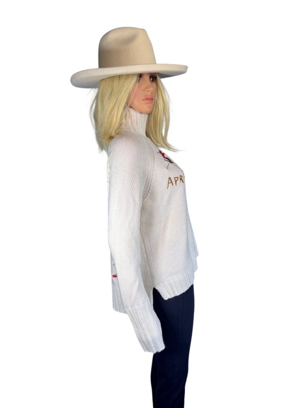 Gigi Pip Jillian Pencil Brim Western Hat 57cm S/M Off White MSRP$154 Worn once - Picture 17 of 17